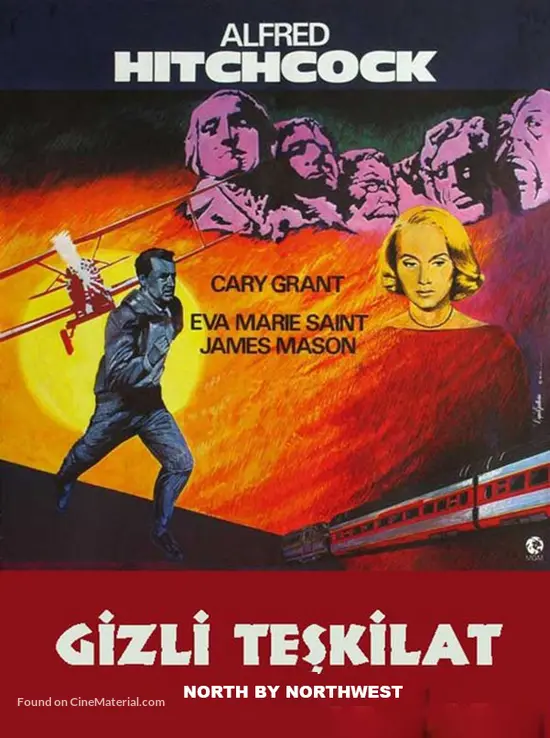 North by Northwest - Turkish Movie Poster