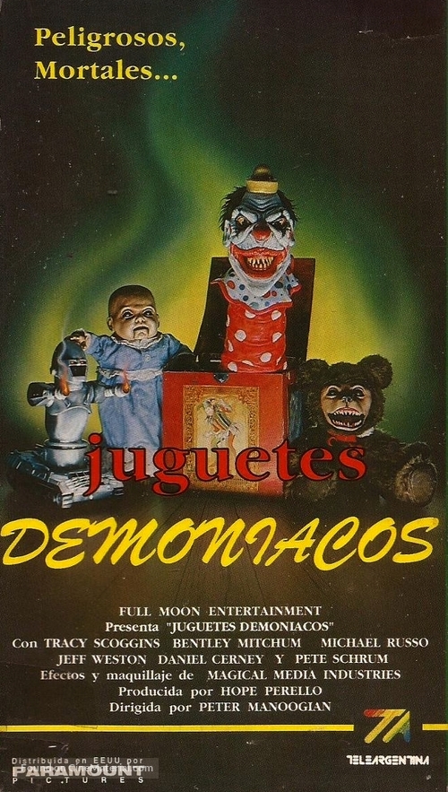 Demonic Toys - Argentinian VHS movie cover