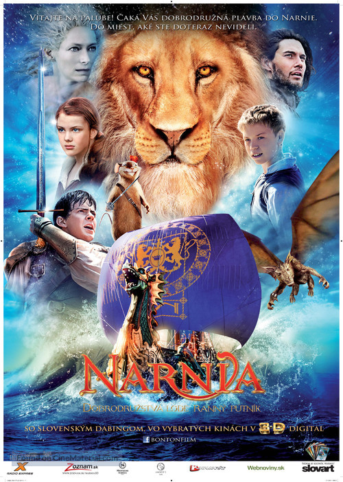 The Chronicles of Narnia: The Voyage of the Dawn Treader - Slovak Movie Poster