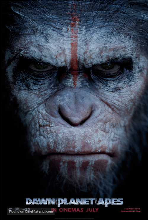 Dawn of the Planet of the Apes - British Movie Poster