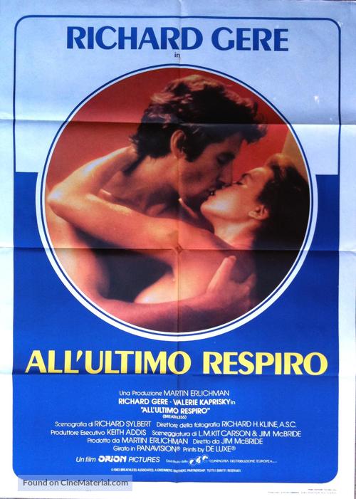 Breathless - Italian Movie Poster