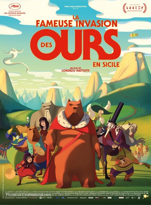 La fameuse invasion des ours en Sicile - French Movie Poster