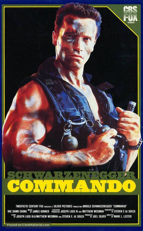 Commando - Finnish VHS movie cover