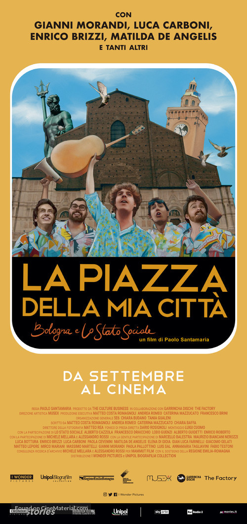 La piazza della mia citt&agrave; - Bologna e Lo Stato Sociale - Italian Movie Poster