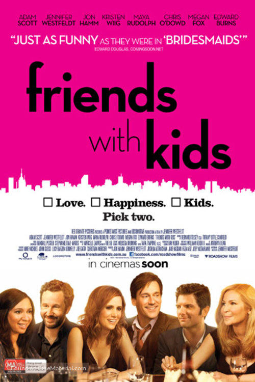 Friends with Kids - Australian Movie Poster