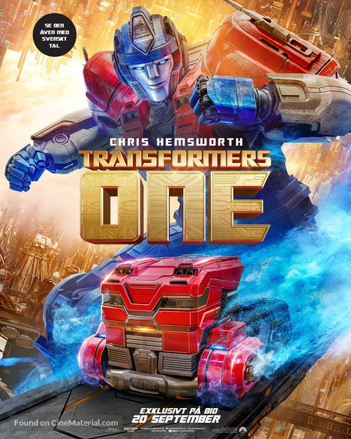 Transformers One - Swedish Movie Poster