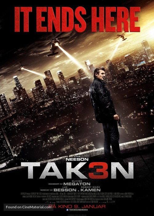 Taken 3 - Norwegian Movie Poster