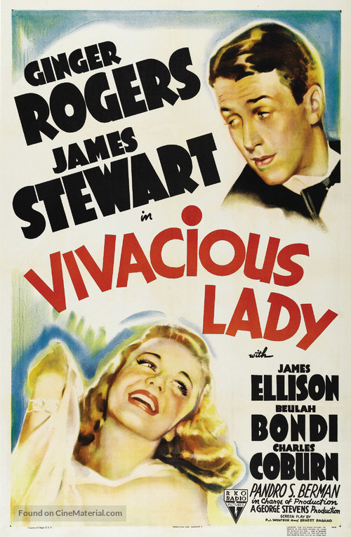 Vivacious Lady - Theatrical movie poster