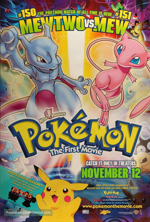 Pokemon: The First Movie - Mewtwo Strikes Back - Movie Poster