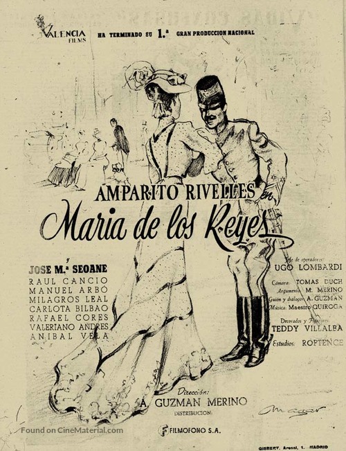 Mar&iacute;a de los Reyes - Spanish poster