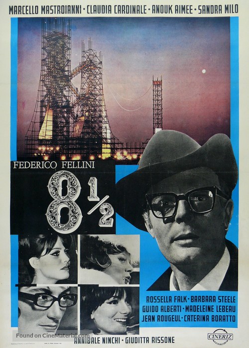 8&frac12; - Italian Movie Poster