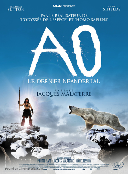 Ao, le dernier N&eacute;andertal - French Movie Poster