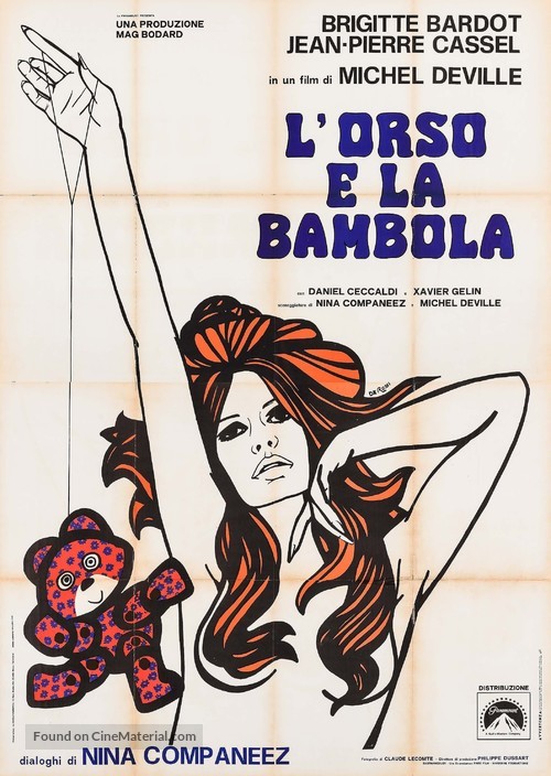 L&#039;ours et la poup&eacute;e - Italian Movie Poster
