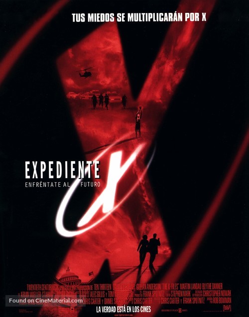 The X Files - Spanish Movie Poster