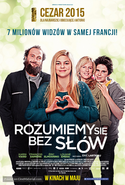 La famille B&eacute;lier - Polish Movie Poster