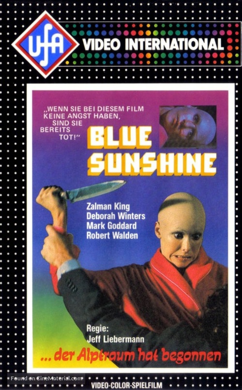 Blue Sunshine - German VHS movie cover