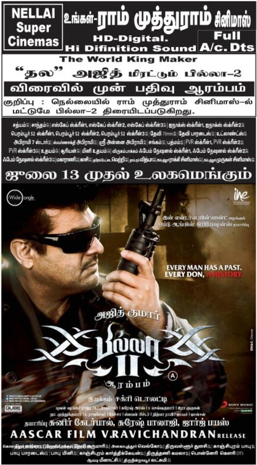 Billa 2 - Indian Movie Poster