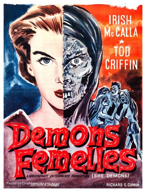 She Demons - Belgian Movie Poster