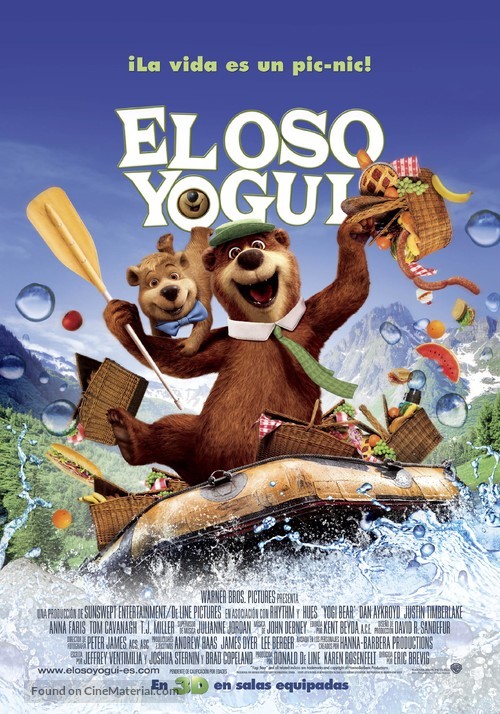 Yogi Bear - Spanish Movie Poster
