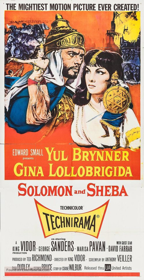 Solomon and Sheba - Movie Poster