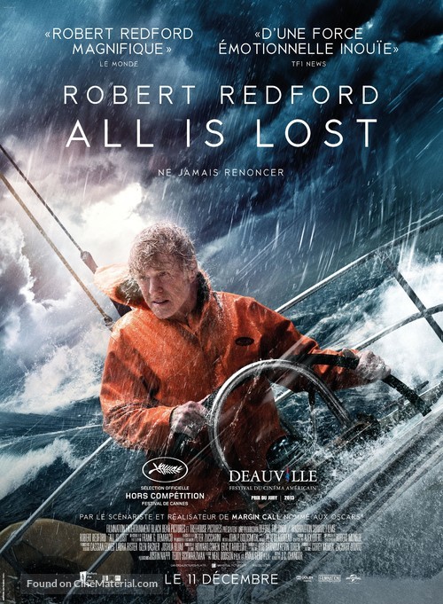 All Is Lost - French Movie Poster