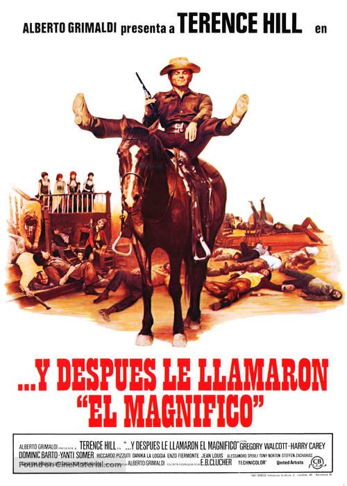 E poi lo chiamarono il magnifico - Spanish Movie Poster