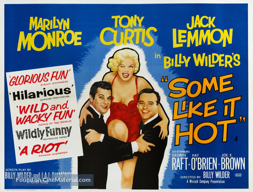 Some Like It Hot - British Movie Poster