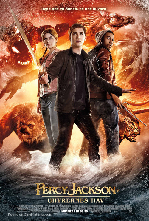 Percy Jackson: Sea of Monsters - Danish Movie Poster