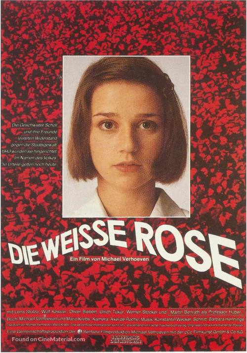 Die wei&szlig;e Rose - German Movie Poster