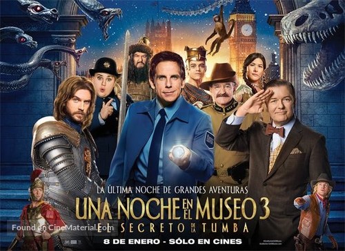 Night at the Museum: Secret of the Tomb - Argentinian Movie Poster