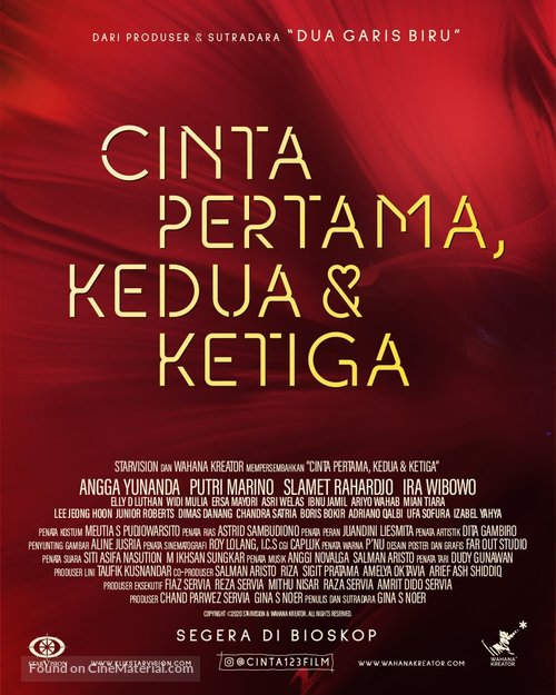 Cinta Pertama, Kedua, &amp; Ketiga - Indonesian Movie Poster