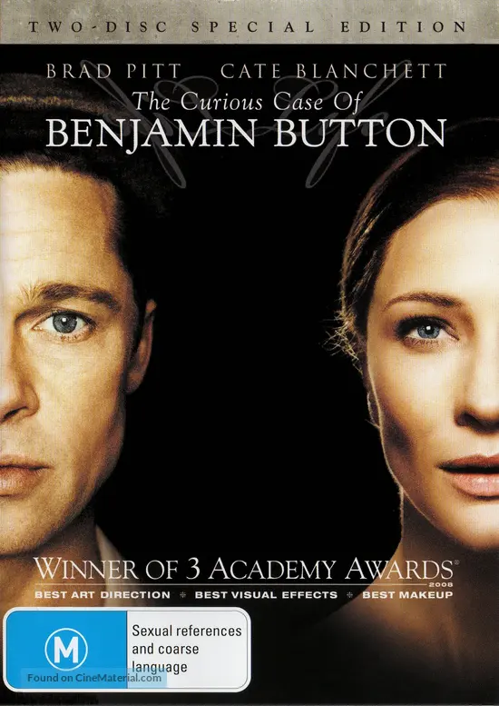 The Curious Case of Benjamin Button - Australian Movie Cover