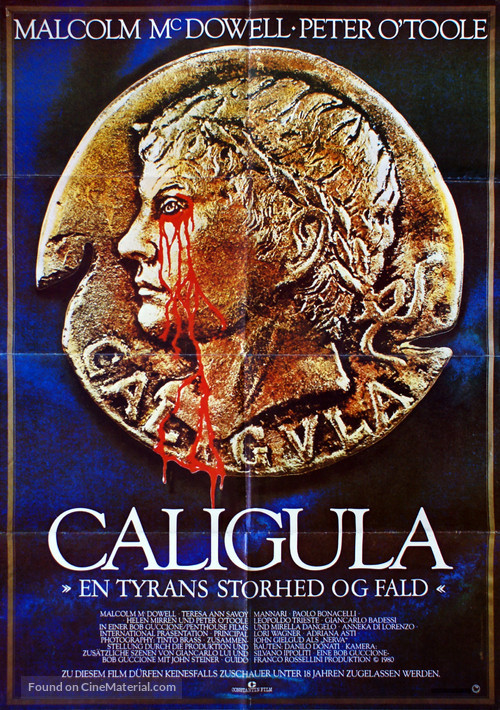 Caligola - Danish Movie Poster