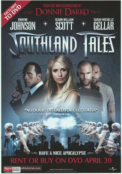 Southland Tales - Australian Video release movie poster