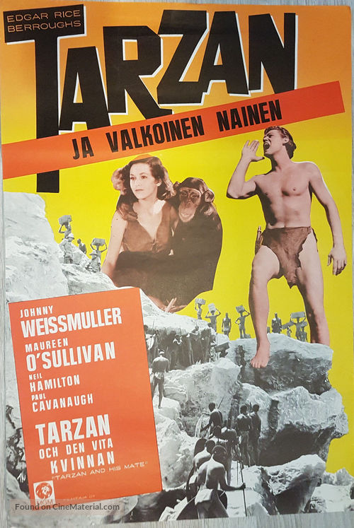 Tarzan and His Mate - Finnish Movie Poster