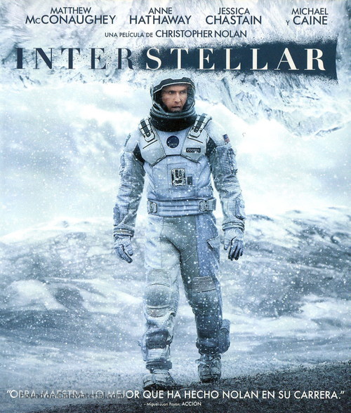Interstellar - Spanish Blu-Ray movie cover