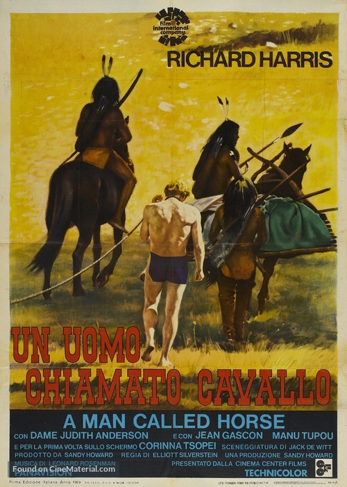 A Man Called Horse - Italian Movie Poster