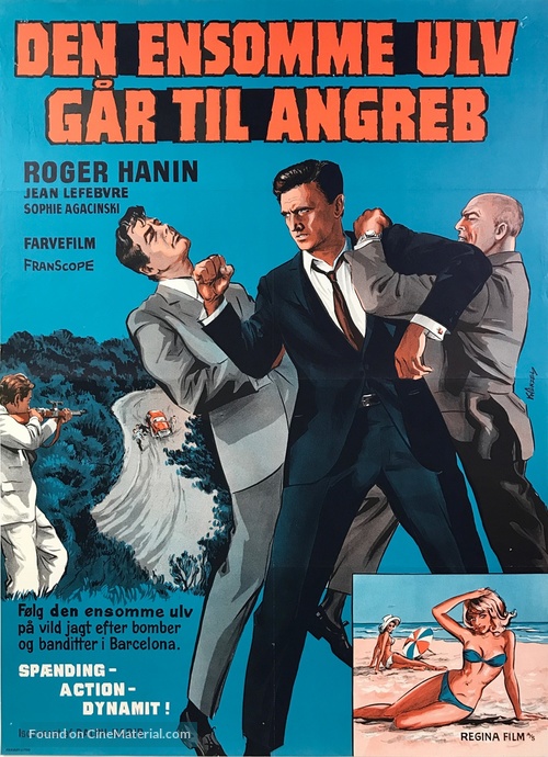 Le solitaire passe &agrave; l&#039;attaque - Danish Movie Poster
