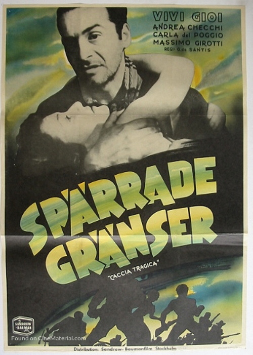 Caccia tragica - Swedish Movie Poster