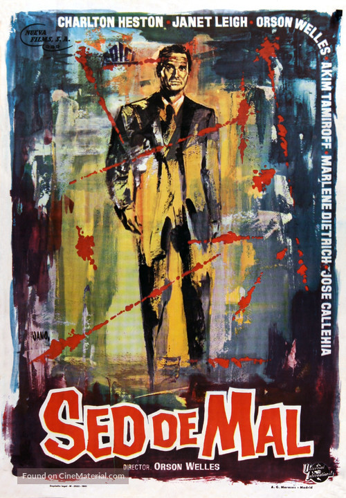 Touch of Evil - Spanish Movie Poster