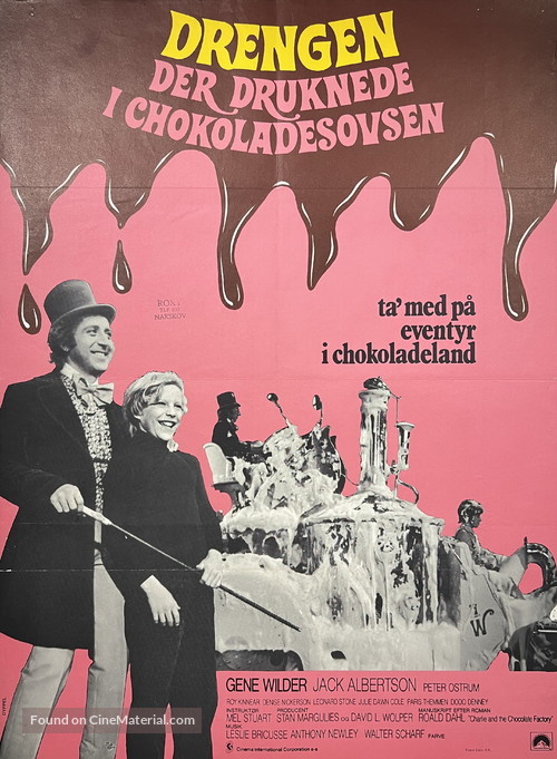 Willy Wonka &amp; the Chocolate Factory - Danish Movie Poster