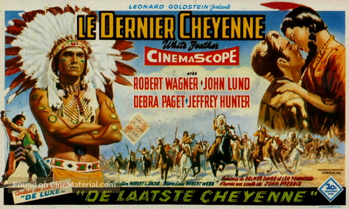 White Feather - Belgian Movie Poster