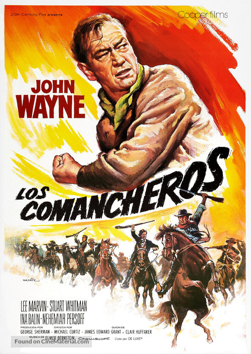 The Comancheros - Spanish Movie Poster