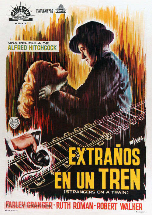 Strangers on a Train - Spanish Movie Poster