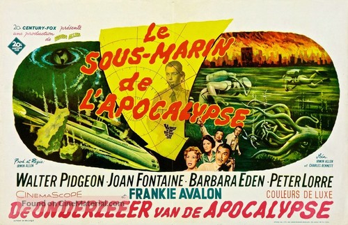 Voyage to the Bottom of the Sea - Belgian Movie Poster