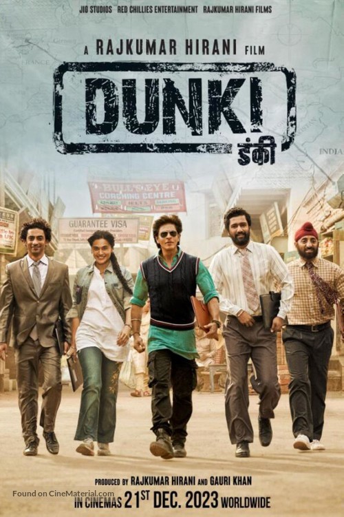 Dunki - International Movie Poster