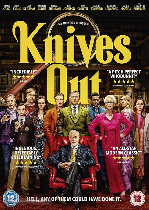 Knives Out - British Movie Cover