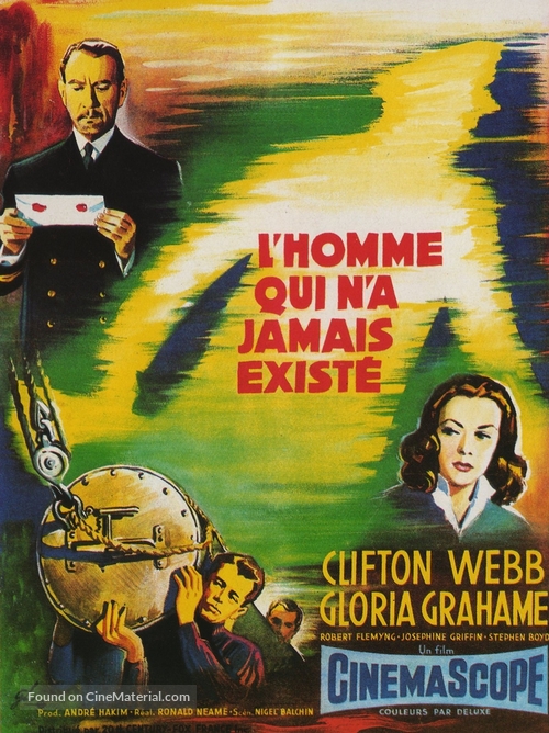 The Man Who Never Was - French Movie Poster