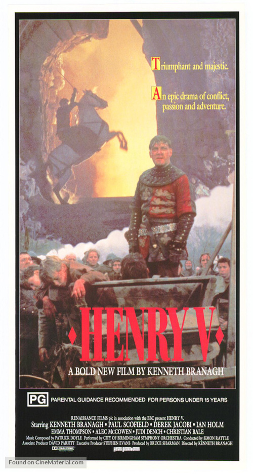 Henry V - Australian Movie Poster