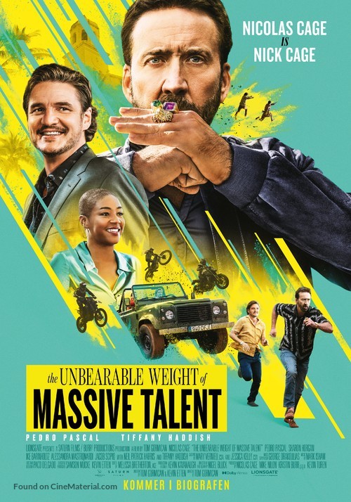 The Unbearable Weight of Massive Talent - Danish Movie Poster